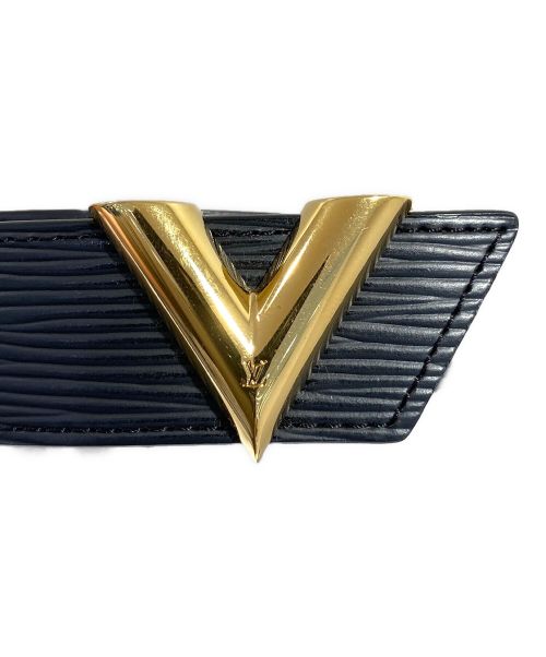 LOUIS VUITTON（ルイ ヴィトン）LOUIS VUITTON (ルイ ヴィトン) サンチュール・エッセンシャルV ブラック サイズ:75/30の古着・服飾アイテム