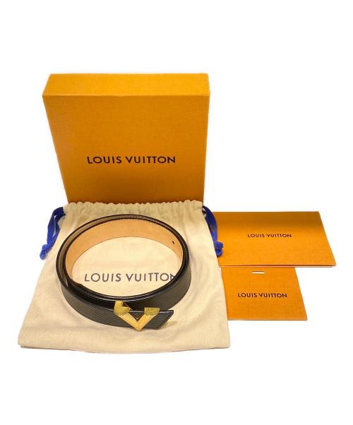 LOUIS VUITTON（ルイ ヴィトン）LOUIS VUITTON (ルイ ヴィトン) サンチュール・エッセンシャルV ブラック サイズ:75/30の古着・服飾アイテム
