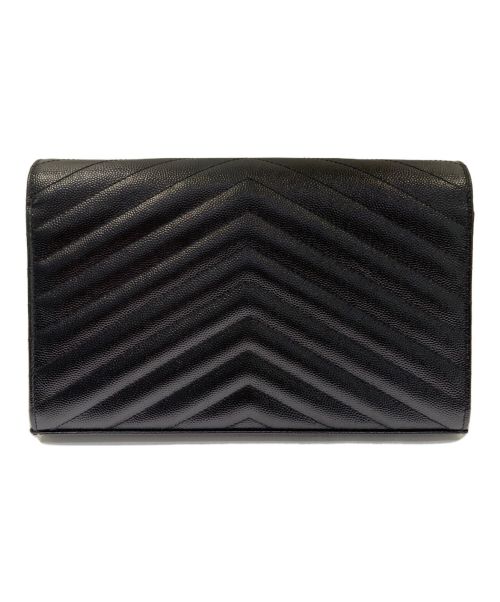 Saint Laurent Paris（サンローランパリ）Saint Laurent Paris (サンローランパリ) カサンドラ クラシック チェーンウォレット ブラックの古着・服飾アイテム