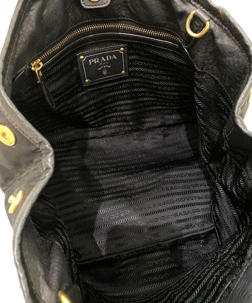 PRADA（プラダ）PRADA (プラダ) 2WAYハンドバッグ ブラックの古着・服飾アイテム