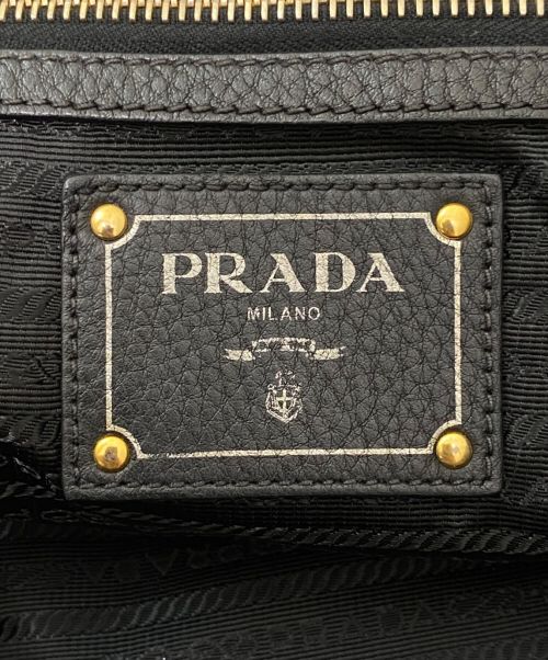 PRADA（プラダ）PRADA (プラダ) 2WAYハンドバッグ ブラックの古着・服飾アイテム