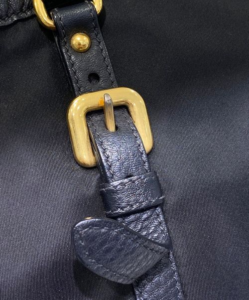 PRADA（プラダ）PRADA (プラダ) 2WAYハンドバッグ ブラックの古着・服飾アイテム