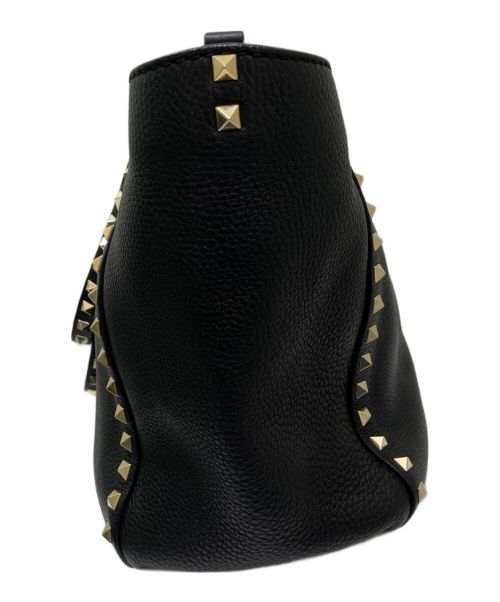 VALENTINO（ヴァレンティノ）VALENTINO (ヴァレンティノ) ロックスタッズ2wayトートバッグ ブラックの古着・服飾アイテム
