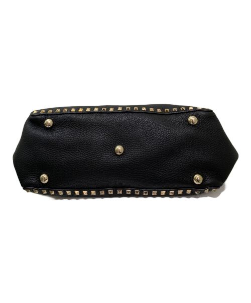 VALENTINO（ヴァレンティノ）VALENTINO (ヴァレンティノ) ロックスタッズ2wayトートバッグ ブラックの古着・服飾アイテム