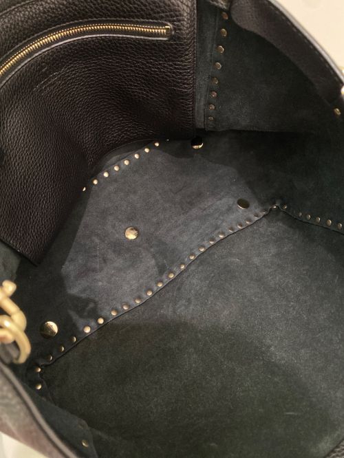 VALENTINO（ヴァレンティノ）VALENTINO (ヴァレンティノ) ロックスタッズ2wayトートバッグ ブラックの古着・服飾アイテム