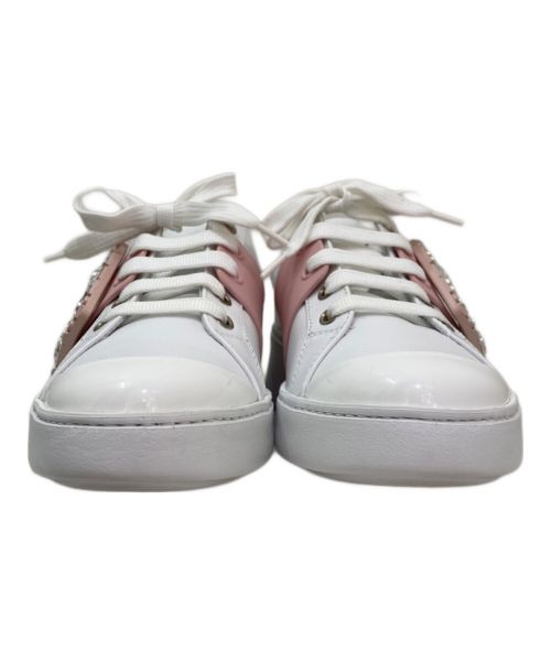 Roger Vivier（ロジェ ヴィヴィエ）Roger Vivier (ロジェ ヴィヴィエ) ヴィヴスケートストラスバックルスニーカー ホワイト×ピンク サイズ:36 1/2 未使用品の古着・服飾アイテム