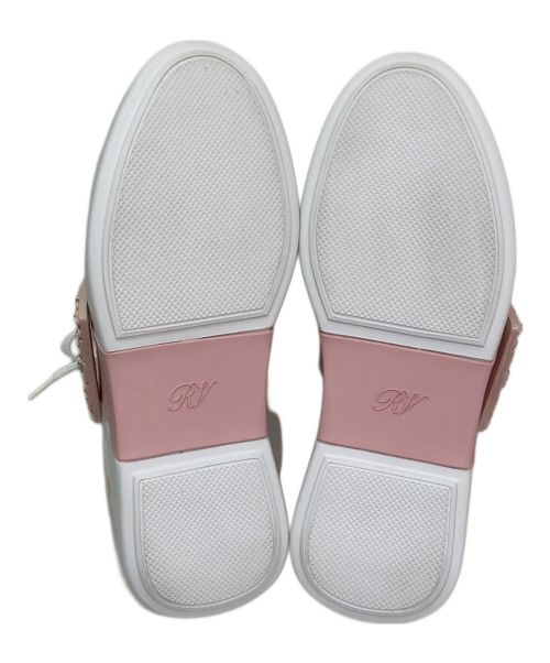 Roger Vivier（ロジェ ヴィヴィエ）Roger Vivier (ロジェ ヴィヴィエ) ヴィヴスケートストラスバックルスニーカー ホワイト×ピンク サイズ:36 1/2 未使用品の古着・服飾アイテム