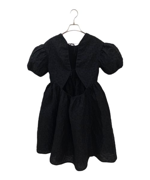 CECILIE BAHNSEN（セシリーバンセン）CECILIE BAHNSEN (セシリーバンセン) パフスリーブドレス ブラック サイズ:UK 8の古着・服飾アイテム