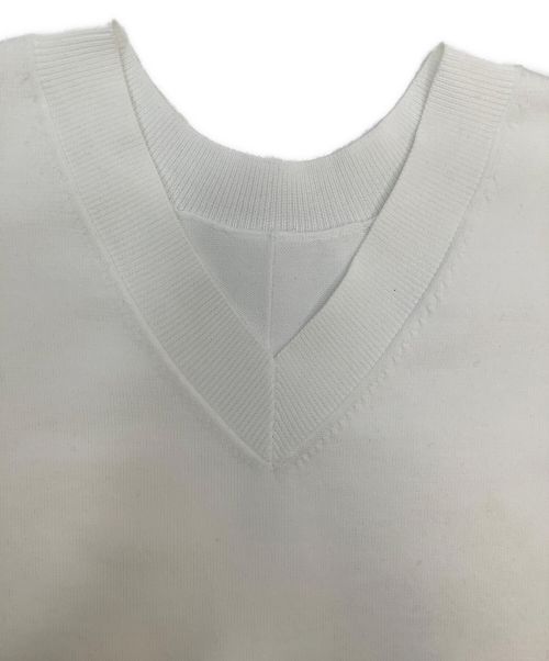 UNITED ARROWS TOKYO（ユナイテッドアローズトウキョウ）UNITED ARROWS TOKYO (ユナイテッドアローズトウキョウ) ミニマル２WAYニット ホワイト サイズ:Fの古着・服飾アイテム