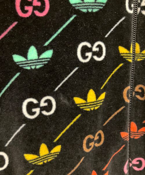 GUCCI（グッチ）GUCCI (グッチ) adidas Originals (アディダスオリジナル) ダブルネームマクロGGベロアジップアップブルゾン イエロー サイズ:Sの古着・服飾アイテム