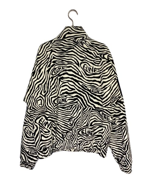 CELINE（セリーヌ）CELINE (セリーヌ) ゼブラ柄中綿ジャケット ブラック×レッド サイズ:XSの古着・服飾アイテム