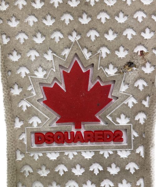 DSQUARED2（ディースクエアード）DSQUARED2 (ディースクエアード) Doodle Yankee Boxer Sneakers ホワイト サイズ:36の古着・服飾アイテム