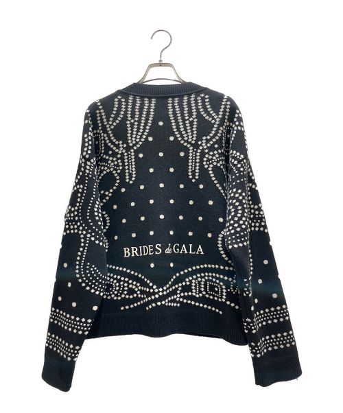 HERMES（エルメス）HERMES (エルメス) Brides de Gala カーディガン ブラック サイズ:38の古着・服飾アイテム