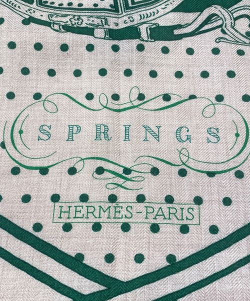 HERMES（エルメス）HERMES (エルメス) カレジェアン140 ベージュ×グリーン（Natural/Veの古着・服飾アイテム