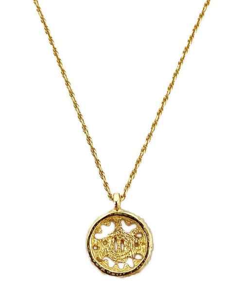 Christian Dior（クリスチャン ディオール）Christian Dior (クリスチャン ディオール) CDロゴネックレス ゴールドの古着・服飾アイテム