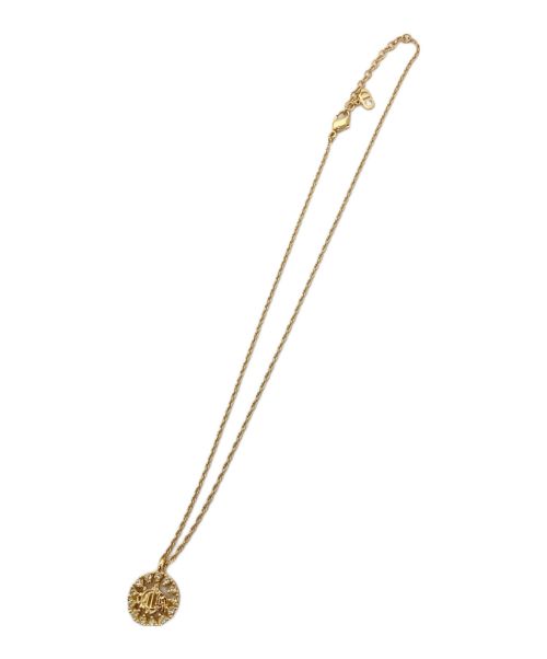 Christian Dior（クリスチャン ディオール）Christian Dior (クリスチャン ディオール) CDロゴネックレス ゴールドの古着・服飾アイテム