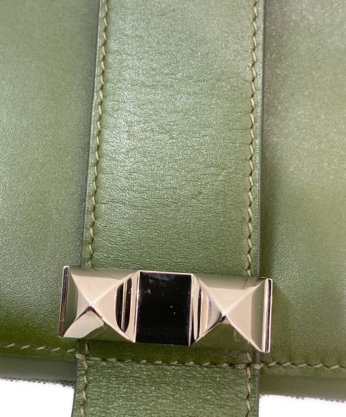 HERMES（エルメス）HERMES (エルメス) ポシェットメド―ル23 グリーン系 サイズ:23の古着・服飾アイテム