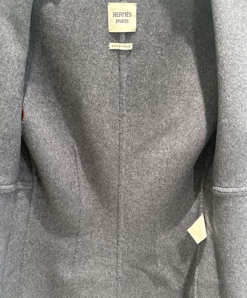 HERMES（エルメス）HERMES (エルメス) ロング ジレ レッド サイズ:40の古着・服飾アイテム
