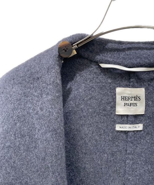 HERMES（エルメス）HERMES (エルメス) カシミヤコート ボルドー サイズ:36の古着・服飾アイテム