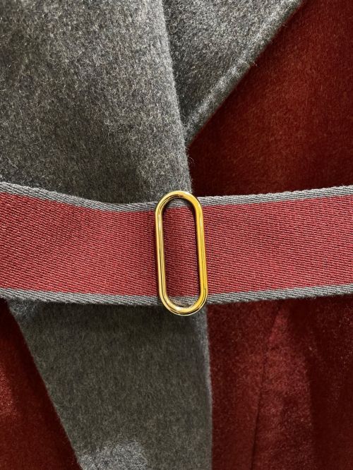 HERMES（エルメス）HERMES (エルメス) カシミヤコート ボルドー サイズ:36の古着・服飾アイテム