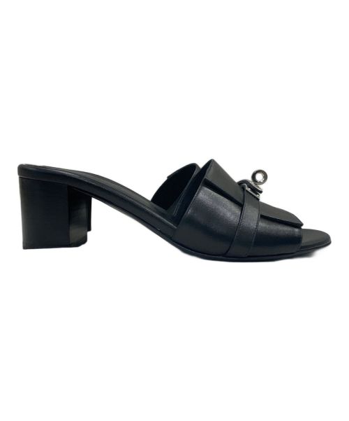 HERMES（エルメス）HERMES (エルメス) ジジ 50 ケリーバックル ブラック サイズ:38の古着・服飾アイテム
