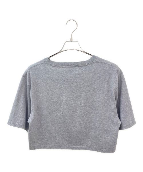 CELINE（セリーヌ）CELINE (セリーヌ) クロップドロゴTシャツ グレー サイズ:Sの古着・服飾アイテム