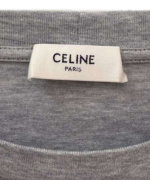 CELINE（セリーヌ）CELINE (セリーヌ) クロップドロゴTシャツ グレー サイズ:Sの古着・服飾アイテム