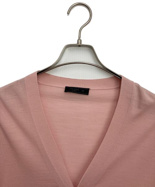 PRADA（プラダ）PRADA (プラダ) カーディガン ピンク サイズ:48の古着・服飾アイテム