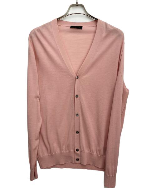 PRADA（プラダ）PRADA (プラダ) カーディガン ピンク サイズ:48の古着・服飾アイテム