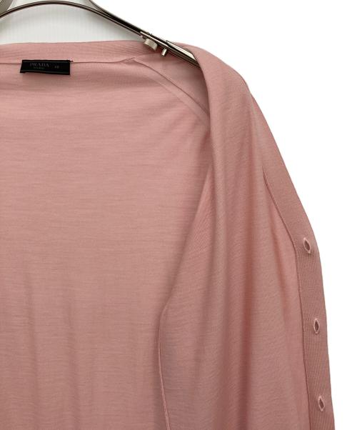 PRADA（プラダ）PRADA (プラダ) カーディガン ピンク サイズ:48の古着・服飾アイテム