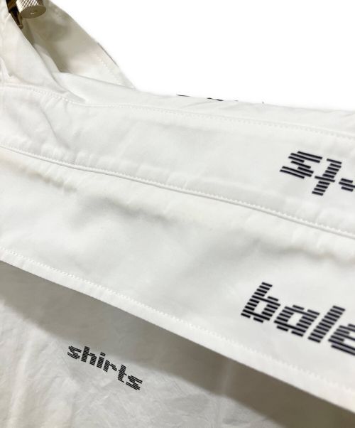 BALENCIAGA（バレンシアガ）BALENCIAGA (バレンシアガ) オールオーバー ロゴ プリント ロングスリーブ シャツ ホワイト サイズ:SIZE37の古着・服飾アイテム