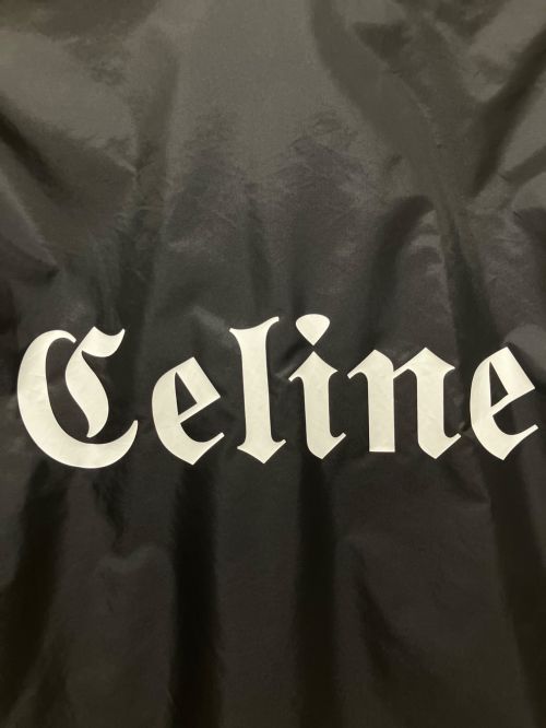 CELINE（セリーヌ）CELINE (セリーヌ) ロゴプリントナイロンジャケット ブラック サイズ:44の古着・服飾アイテム