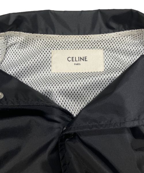 CELINE（セリーヌ）CELINE (セリーヌ) ロゴプリントナイロンジャケット ブラック サイズ:44の古着・服飾アイテム