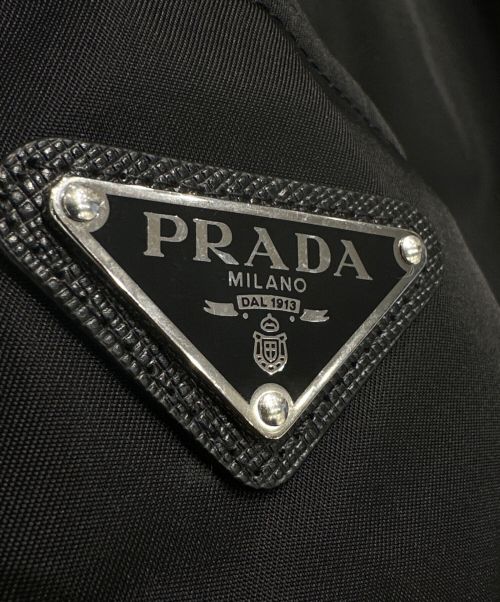 PRADA（プラダ）PRADA (プラダ) RE-NYLONカーゴロングパンツ ブラック サイズ:44の古着・服飾アイテム