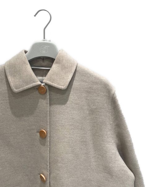 HERMES（エルメス）HERMES (エルメス) ダブルフェイスカシミヤコート ベージュ サイズ:36の古着・服飾アイテム