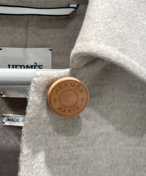 HERMES（エルメス）HERMES (エルメス) ダブルフェイスカシミヤコート ベージュ サイズ:36の古着・服飾アイテム