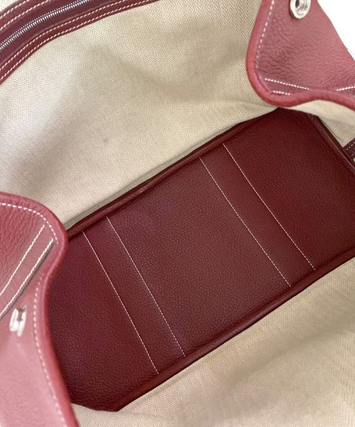 HERMES（エルメス）HERMES (エルメス) ガーデンパーティPM ボルドー サイズ:PMの古着・服飾アイテム
