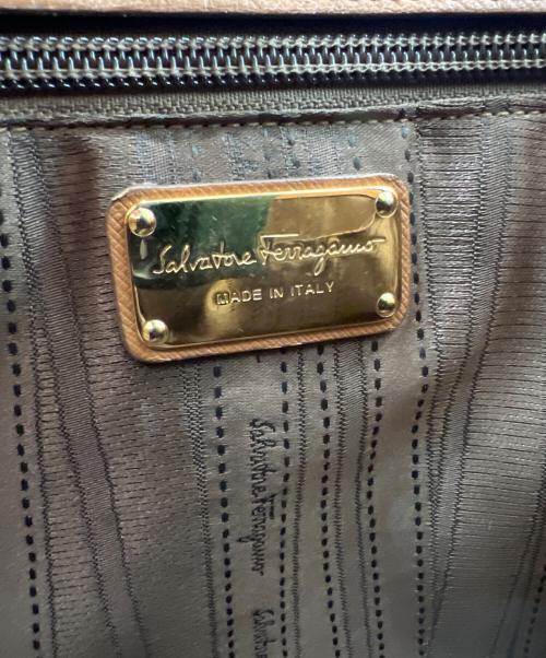 Salvatore Ferragamo（サルヴァトーレ フェラガモ）Salvatore Ferragamo (サルヴァトーレ フェラガモ) ガンチーニトートバッグ ブラウンの古着・服飾アイテム
