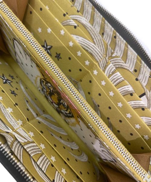 HERMES（エルメス）HERMES (エルメス) アザップロングシルクイン ブラック×イエローの古着・服飾アイテム