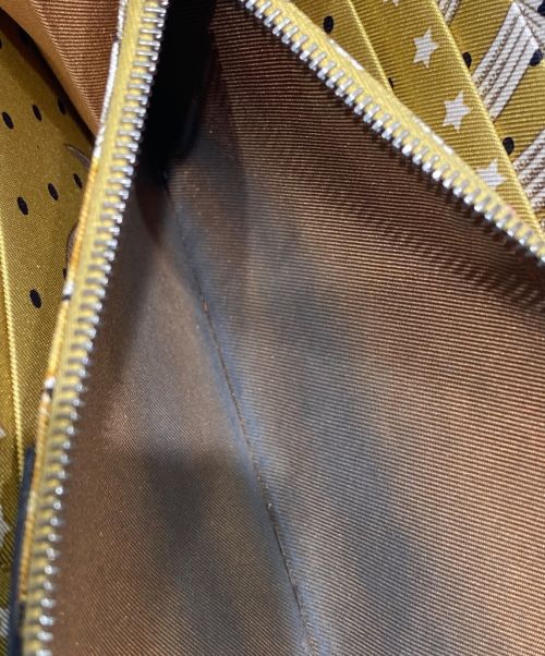HERMES（エルメス）HERMES (エルメス) アザップロングシルクイン ブラック×イエローの古着・服飾アイテム