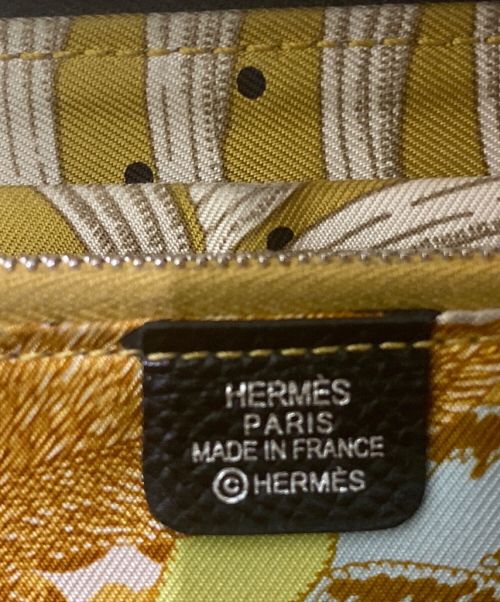 HERMES（エルメス）HERMES (エルメス) アザップロングシルクイン ブラック×イエローの古着・服飾アイテム