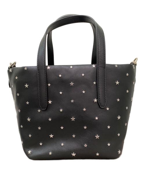 JIMMY CHOO（ジミーチュウ）JIMMY CHOO (ジミーチュウ) 2WAYスタッズバッグ ブラックの古着・服飾アイテム