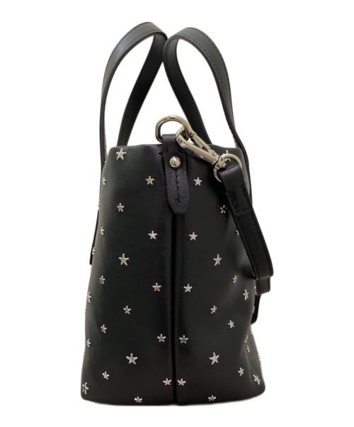 JIMMY CHOO（ジミーチュウ）JIMMY CHOO (ジミーチュウ) 2WAYスタッズバッグ ブラックの古着・服飾アイテム