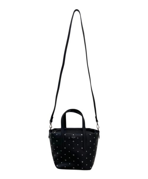 JIMMY CHOO（ジミーチュウ）JIMMY CHOO (ジミーチュウ) 2WAYスタッズバッグ ブラックの古着・服飾アイテム