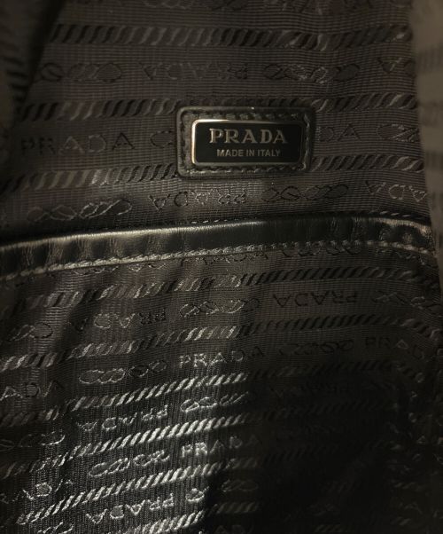 PRADA（プラダ）PRADA (プラダ) クロスヴィッテロダイノレザーバッグ ブラックの古着・服飾アイテム