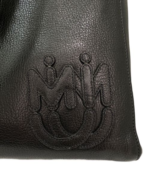 MIU MIU（ミュウミュウ）MIU MIU (ミュウミュウ) マドラスレザートートバッグ ブラックの古着・服飾アイテム