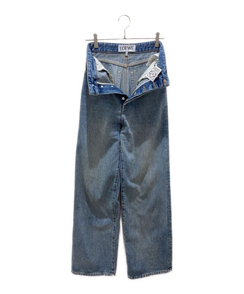 LOEWE（ロエベ）LOEWE (ロエベ) ワイドレッグジーンズ ウォッシュドデニム サイズ:42の古着・服飾アイテム