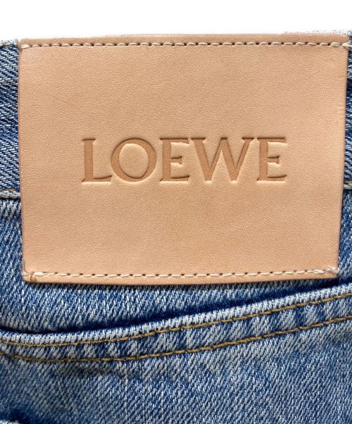 LOEWE（ロエベ）LOEWE (ロエベ) ワイドレッグジーンズ ウォッシュドデニム サイズ:42の古着・服飾アイテム