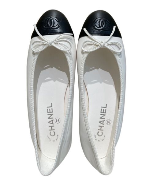 CHANEL（シャネル）CHANEL (シャネル) ココマークパンプス ホワイト サイズ:37Cの古着・服飾アイテム