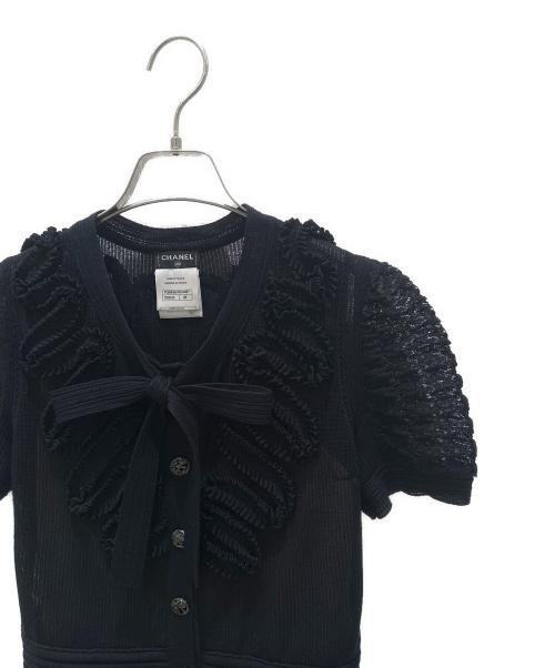 CHANEL（シャネル）CHANEL (シャネル) ブラックニットドレス ブラック サイズ:38の古着・服飾アイテム